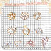 10Pcs 10 Styles Alloy Rhinestone Brooches JEWB-PH0001-39-5