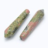 Natural Unakite Pointed Beads G-E490-E14-2