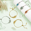 8Pcs 2 Style Adjustable 304 Stainless Steel Slider Bracelet Making AJEW-PH0011-83-8