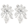 304 Stainless Steel Flower Stud Earrings for Women EJEW-U023-08P-2