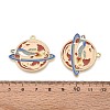 Alloy Enamel Pendants ENAM-T021-75A-G-3