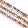 3 Strands 3 Styles Electroplated Crackle Glass Beads Strands EGLA-YW0005-12A-2