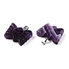 Natural Amethyst Carved Butterfly Pendants G-N342-01D-3