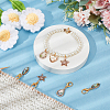 Star/Horse Eye/Teardrop Imitation Abalone Shell Pendant Stitch Markers HJEW-AB00396-5