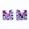 Transparent Epoxy Resin Pendants LS-CRES-S364-001M-1