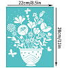 Self-Adhesive Silk Screen Printing Stencil DIY-WH0338-210-2