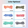 SUPERFINDINGS 6 Pairs 6 Colors Tartan Pattern Polyester Cord Shoelace FIND-FH0006-85A-3