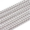 Non-Tarnish Handmade 304 Stainless Steel Curb Chains STAS-F229-07A-P-1