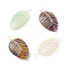 Natural Gemstone Pendants PALLOY-JF01367-1