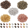3000Pcs 5 Colors Brass Crimp Beads KK-SP0001-86-1