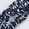 Electroplate Glass Beads Strands EGLA-J145-4mm-FP06-1