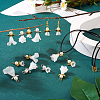 30Pcs 6 Styles Angel Frosted Acrylic Pendants FIND-TA0002-86-5