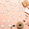 20Pcs 1-Hole Alloy Resin Buttons BUTT-CY0001-21B-3