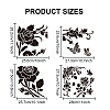 MAYJOYDIY US 1 Set Rose PET Hollow Out Drawing Painting Stencils DIY-MA0001-62-2