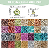 ARRICRAFT 5880Pcs 28 Style Opaque Colours Glass Seed Beads SEED-AR0001-20-2