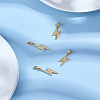 4Pcs Brass Micro Pave Cubic Zirconia Pendants ZIRC-LP0001-18G-1