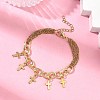304 Stainless Steel Charm Bracelets BJEW-JB13696-1