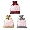 15Pcs 3 Colors Polyester Blank DIY Craft Drawstring Bag ABAG-CW0001-02-1