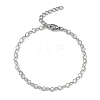 304 Stainless Steel Link Chains Bracelets for Women BJEW-G725-09P-1