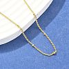 Brass Satellite Chains Necklace for Women NJEW-P265-43G-1