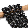 Natural Larvikite Beads Strands G-C249-A07-16mm-2