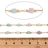 Handmade Brass Glass Beaded Chains GL-CBA1C06-06G-3