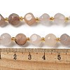 Natural Golden Silk Jade Beads Strands G-K387-A07-02-4