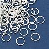 Eco-Friendly Brass Round Rings KK-M165-10mm-02S-RS-2