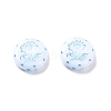 Opaque Acrylic Beads OACR-G016-27G-2