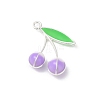 Alloy Enamel Pendants PALLOY-R151-43P-05-1