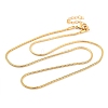 304 Stainless Steel Round Snake Chain Necklaces for Women NJEW-G140-06C-G-1