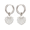 304 Stainless Steel Dangle Hoop Earrings for Women EJEW-JE05037-4