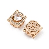 Rack Plating Brass Micro Pave Cubic Zirconia Beads KK-F879-07G-2