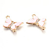 Eco-Friendly Alloy Micro Pave Clear Cubic Zirconia Links Connectors ENAM-Q437-058D-NR-3