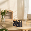 Paper Portable Gift Tote Boxes with Goldenrod Ribbon CON-WH0112-014-3