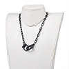 Personalized ABS Plastic Cable Chain Necklaces NJEW-JN03310-02-4