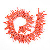 Opaque Acrylic Imitation Coral Beads Strands SACR-P033-02A-08-2