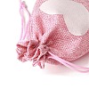 12Pcs 12 Styles Valentine's Day Printed Rectangle Burlap Cloth Packing Pouches X1-ABAG-U006-02C-5
