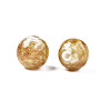 Handmade Gold Sand Lampwork Beads LAMP-T016-10H-3