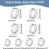 DICOSMETIC 16Pcs 8 Size 316 Stainless Steel Grooved Finger Ring for Men Women RJEW-DC0001-09A-3