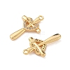 Brass Micro Pave Clear Cubic Zirconia Pendants KK-B160-04G-2