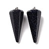 Synthetic Blue Goldstone Pendants G-G848-01P-09-2