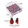 2 Strands Ladybug Handmade Lampwork Beads Strands LAMP-FS0001-53A-4