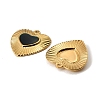 304 Stainless Steel Enamel Pendants STAS-I371-31G-04-2