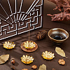 60Pcs Alloy Lotus Incense Burner Holder AJEW-DC0003-91B-4
