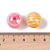 10Pcs UV Plating Colours Acrylic Beads OACR-S146-01N-4