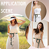 2Pcs Handmade Weaving Cotton Tie Knot Waist Chain Belts for Women Ladies Dress AJEW-CP0010-57-4