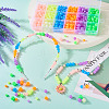 702Pcs 18 Styles Luminous Acrylic Beads MACR-TA0002-09-8