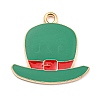 Saint Patrick's Day Alloy Enamel Pendants ENAM-G222-01B-01-1