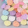 Frosted Transparent Acrylic Beads OACR-Q203-02-2